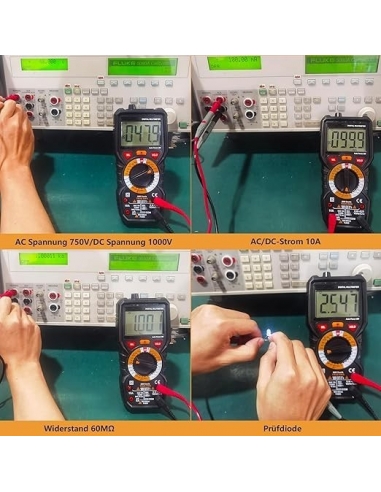 PeakMeter Multimetro digitale 6000...