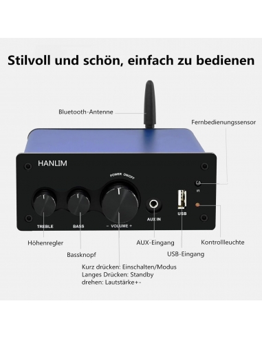 HANLIM HL-615 Mini Amplificatore HiFi...
