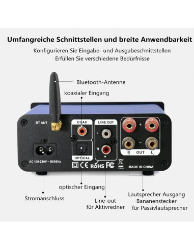 HANLIM HL-615 Mini Amplificatore HiFi...