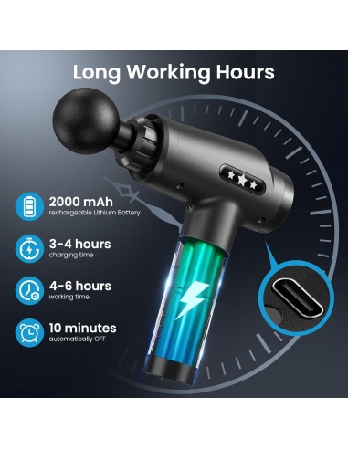 Deep Tissue Pistola Massaggi, 30...