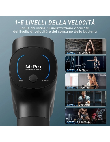 OPOVE M3 PRO PISTOLA MASSAGGIATORE...