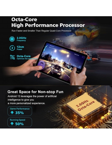 YESTEL T13 Tablet 10" Android 13 12GB...