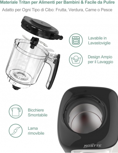 KOSTTE Cuocipappa, Omogeneizzatore...