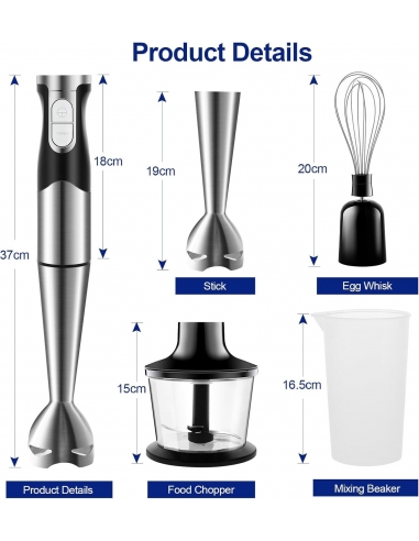 NWOUIIAY Frullatore a Immersione...