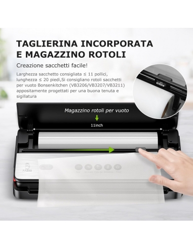 Bonsenkitchen Macchina Sottovuoto per...