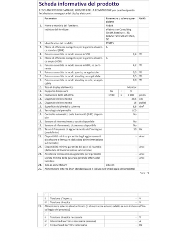 Yodoit ‎PTM15 15,6" Monitor portatile...