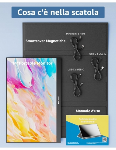 Yodoit PTM14 Monitor portatile...