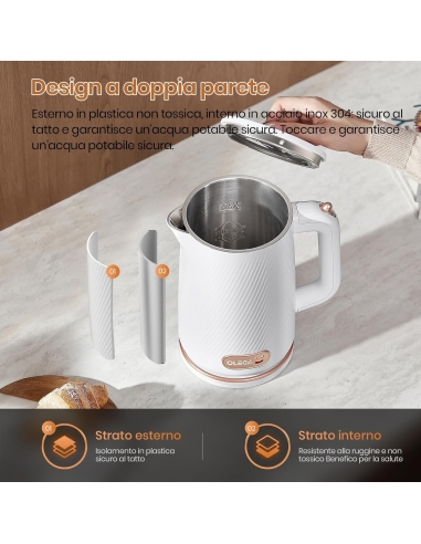 OLEGA ALG-XL68 Bollitore elettrico...