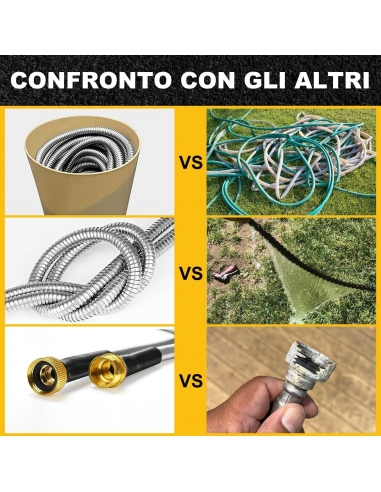 TOYSARC Tubo da Giardino in Acciaio...