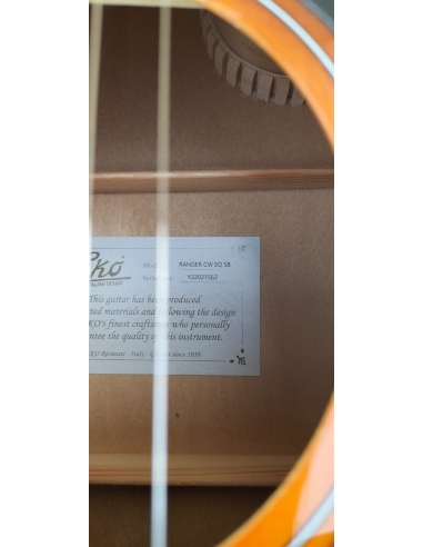 EKO Ranger CW EQ Brown Sunburst...