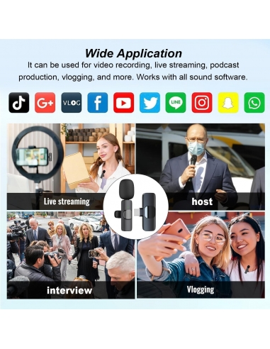 Microfono Wireless Universale...