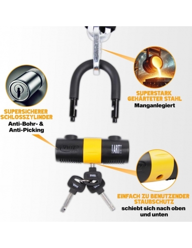 VINZ Catena Antifurto Moto ø11mm |...