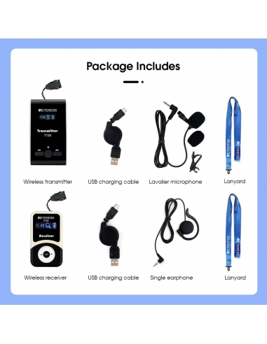 Retekess 2 Trasmettitori  T130 + 40...