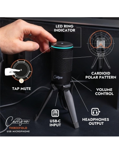 Carry-on Treppiede USB a condensatore...