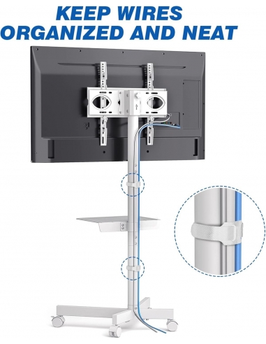 RFIVER Supporto TV da Pavimento Porta...