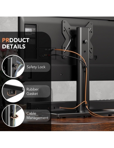 Hemudu Supporto TV da Tavolo,...