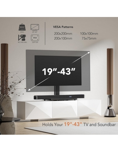 Hemudu Supporto TV da Tavolo,...