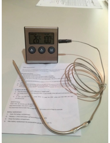 TERMOMETRO DIGITALE LCD PER COTTURA...