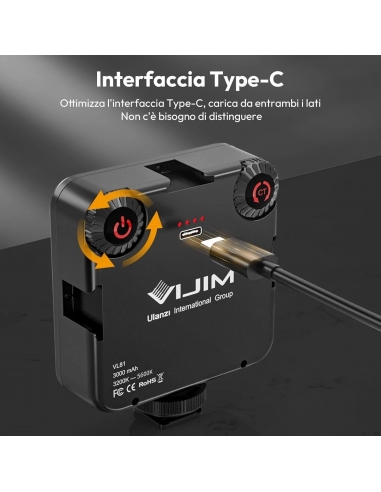 VIJIM VL81 Flash Luce per Video, Led...