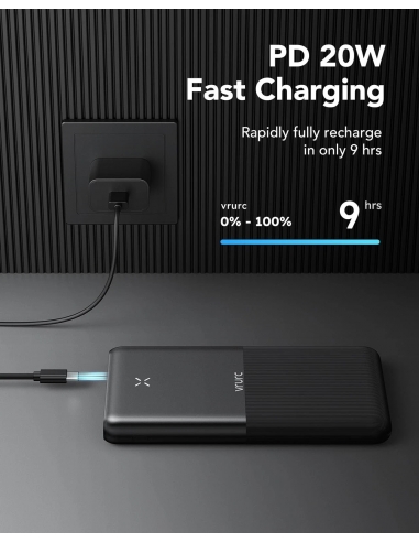 VRURC Power Bank 30000 mAh 22.5W...