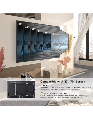 BONTEC Supporto da Parete per TV al...