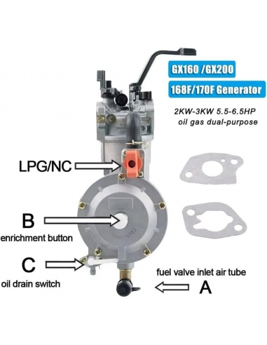 Xtahdge 3KW 168F 170F Generatore A...