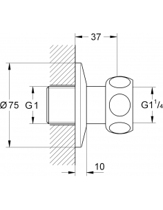 Grohe Raccordo dritto 12417000 2