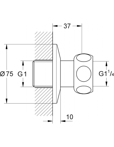 Grohe Raccordo dritto 12417000