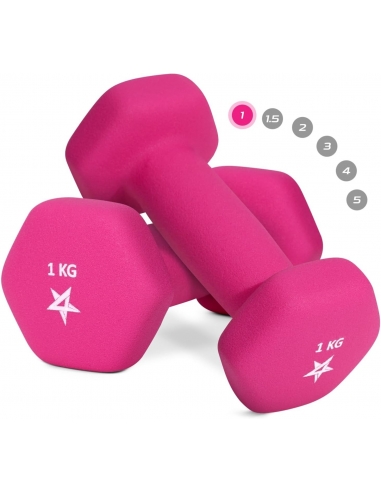 Set di manubri esagonali in neoprene...