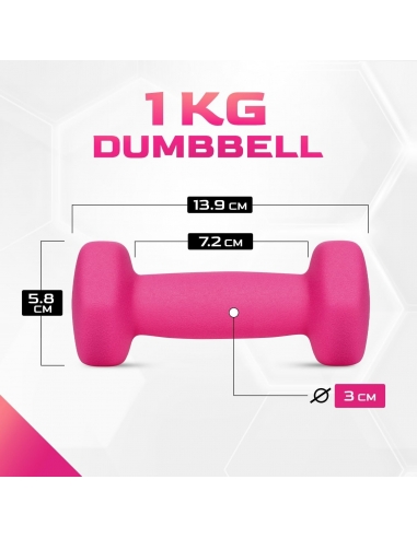 Set di manubri esagonali in neoprene...