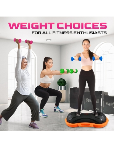 Set di manubri esagonali in neoprene...