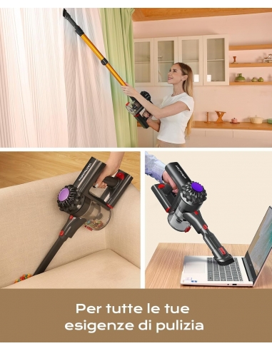 VACTechPro V15 Aspirapolvere Senza...