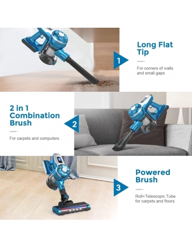 VICSOO Aspirapolvere Senza Fili,...