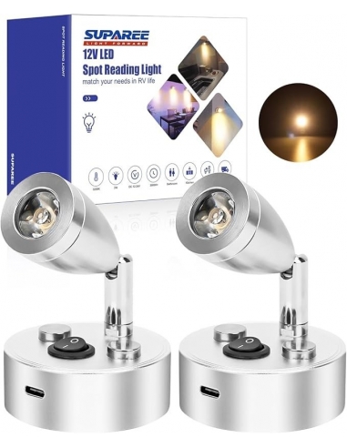 SUPAREE 12V LED Light Campervan USB...