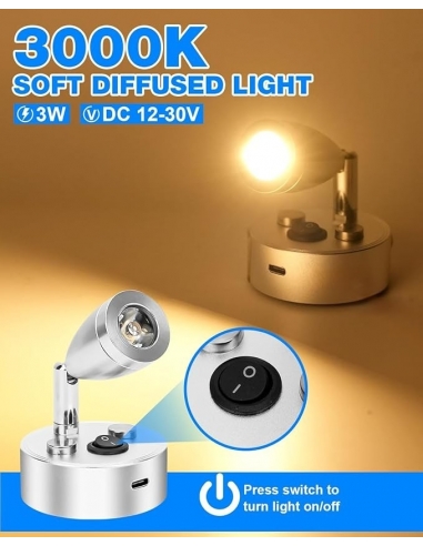 SUPAREE 12V LED Light Campervan USB...