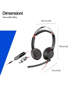 Poly Blackwire 5220, Cuffia... 2