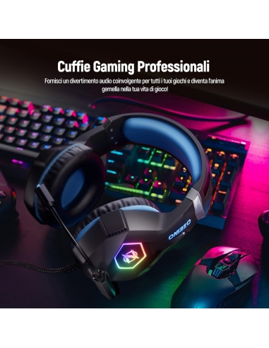 OZEINO ZW1 Cuffie Gaming PS4 PS5 PC...