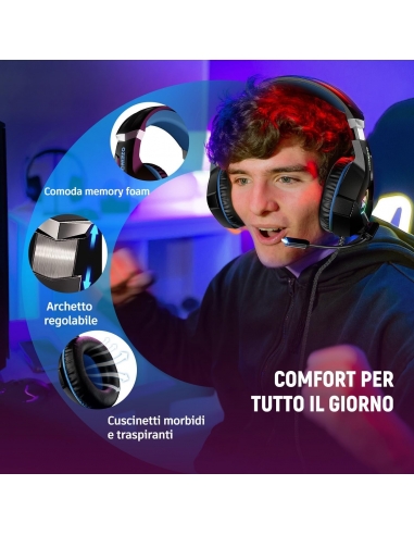 OZEINO ZW1 Cuffie Gaming PS4 PS5 PC...