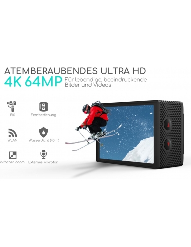 COOAU CU-SPC06 Action Cam 4K60 fps...