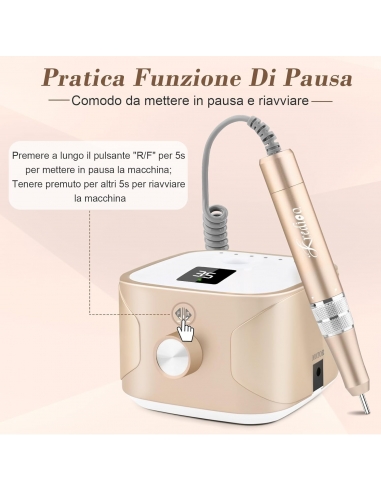 Kredioo NCE-318 Fresa per Unghie...