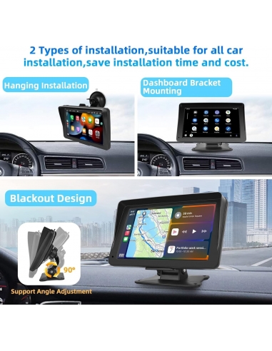 Podofo SH4AMPOD Autoradio Portatile...