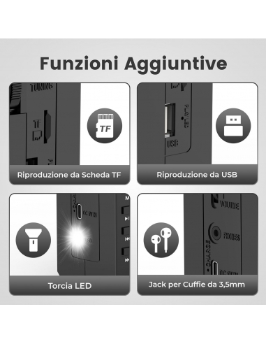 PRUNUS J-360TS Radio Cassette...