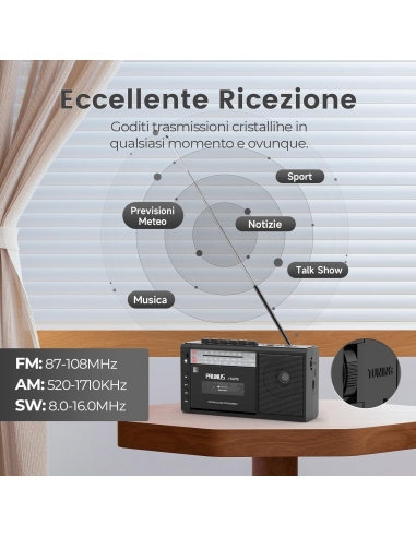 PRUNUS J-360TS Radio Cassette...