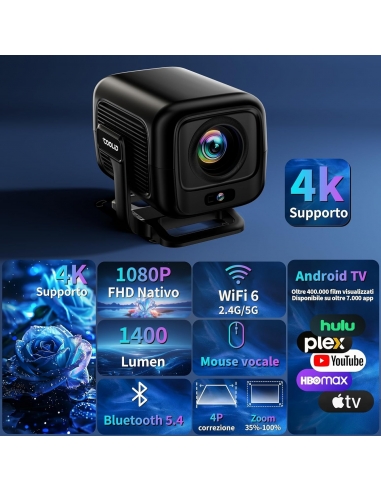 COOLID HY300Pro Proiettore Portatile...