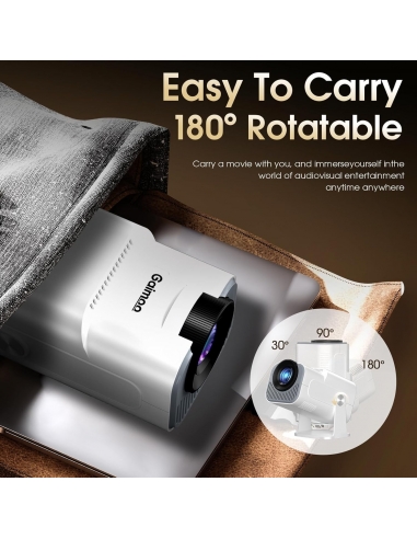 GAIMOO GM300 Proiettore 1920x1080P 4K...
