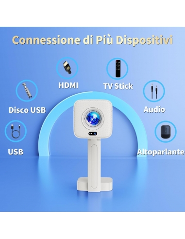 MENIOO M3 Proiettore 4K Support 1080P...