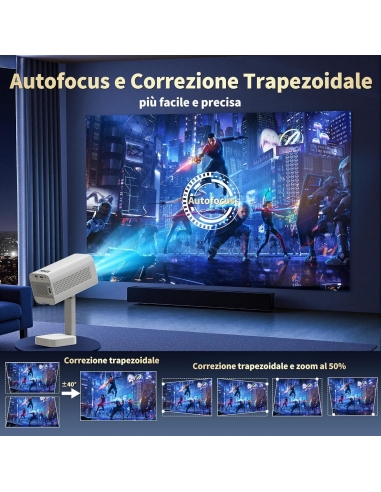 MENIOO M3 Proiettore 4K Support 1080P...