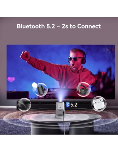 POLOCSH P6 Mini proiettore con WiFi e...