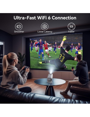 POLOCSH P6 Mini proiettore con WiFi e...