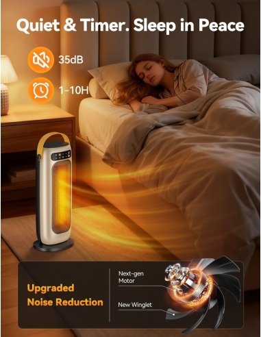 KQPZ FM-108 Stufa Elettrica, 1500W...